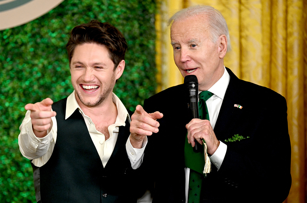 Niall Horan Hangs Out With President Joe Biden at the White House for St. Patrick’s Day