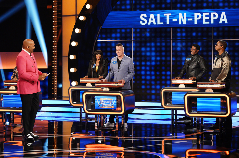 Pepa Growls Like a Cougar in This Sassy Preview of Salt-N-Pepa ‘Celebrity Family Feud’ Episode: Watch