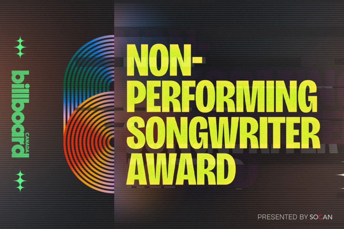 Announcing the Inaugural Shortlist for the Billboard Canada Non-Performing Songwriter Award