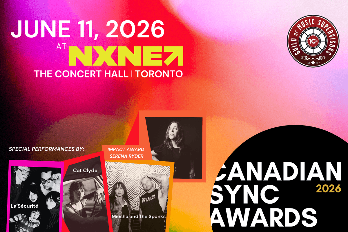 The 2026 Canadian Sync Awards Celebrate the Best of Music in TV, Film and Advertising