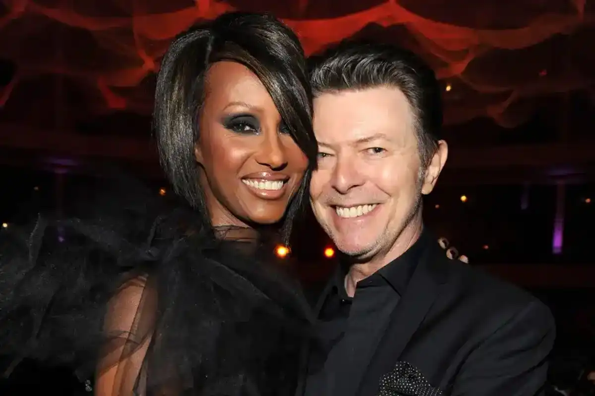 Iman and David Bowie at Hammerstein Ballroom during Keep A Child Alive's 6th Annual Black Ball hosted by Alicia Keys and Padma Lakshmi on October 15, 2009 in New York City.