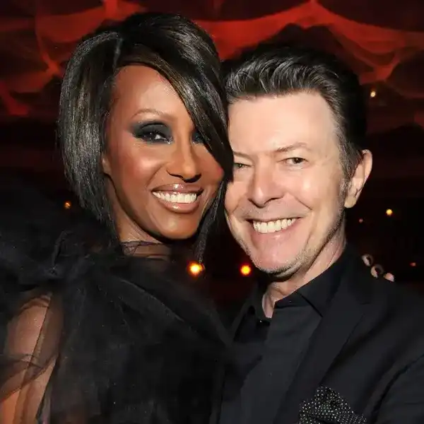 Iman and David Bowie at Hammerstein Ballroom during Keep A Child Alive's 6th Annual Black Ball hosted by Alicia Keys and Padma Lakshmi on October 15, 2009 in New York City.