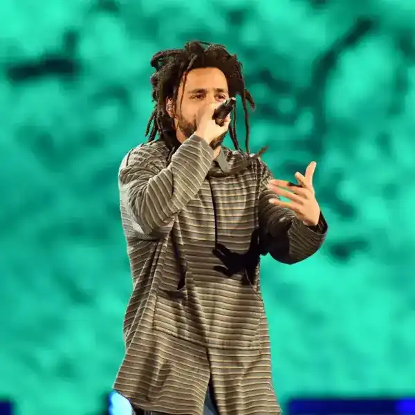 J. Cole performs onstage at the 2023 iHeartRadio Music Festival at the T-Mobile Arena on September 22, 2023 in Las Vegas, Nevada.