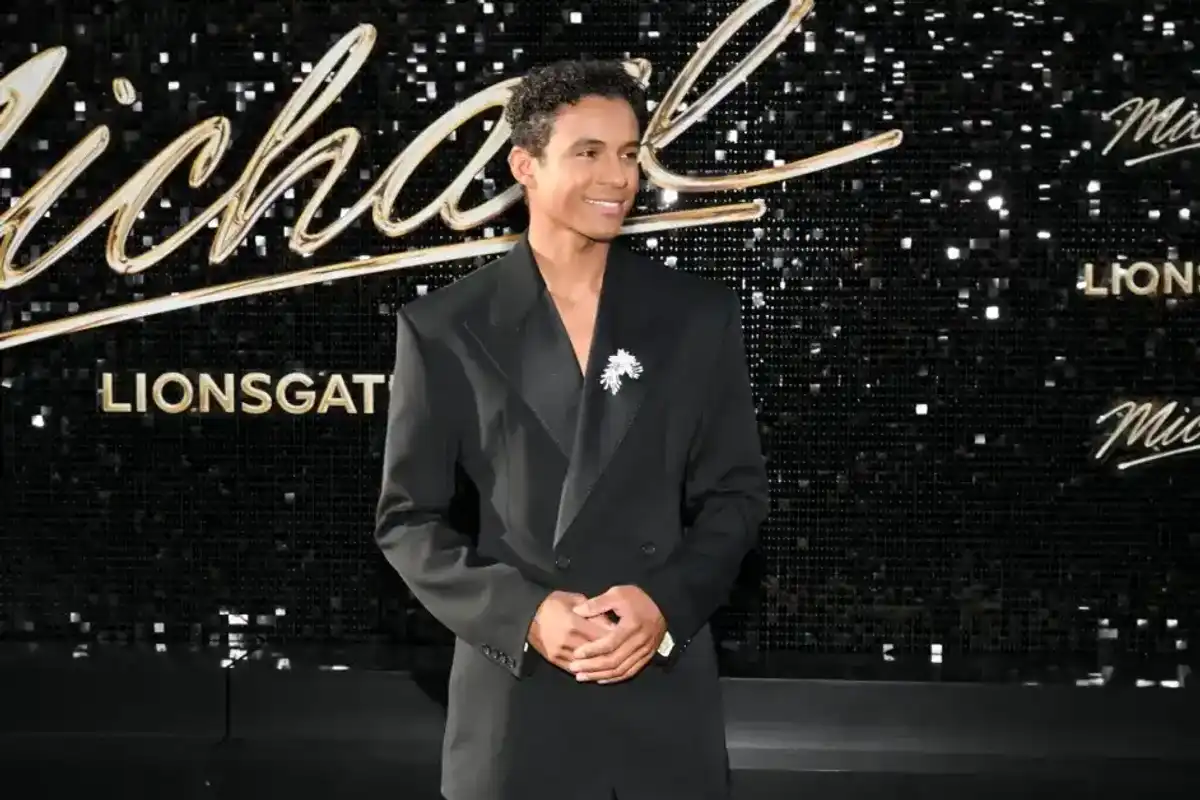 Jaafar Jackson at the "Michael" Los Angeles Premiere held at The Dolby Theatre on April 20, 2026 in Los Angeles, California.