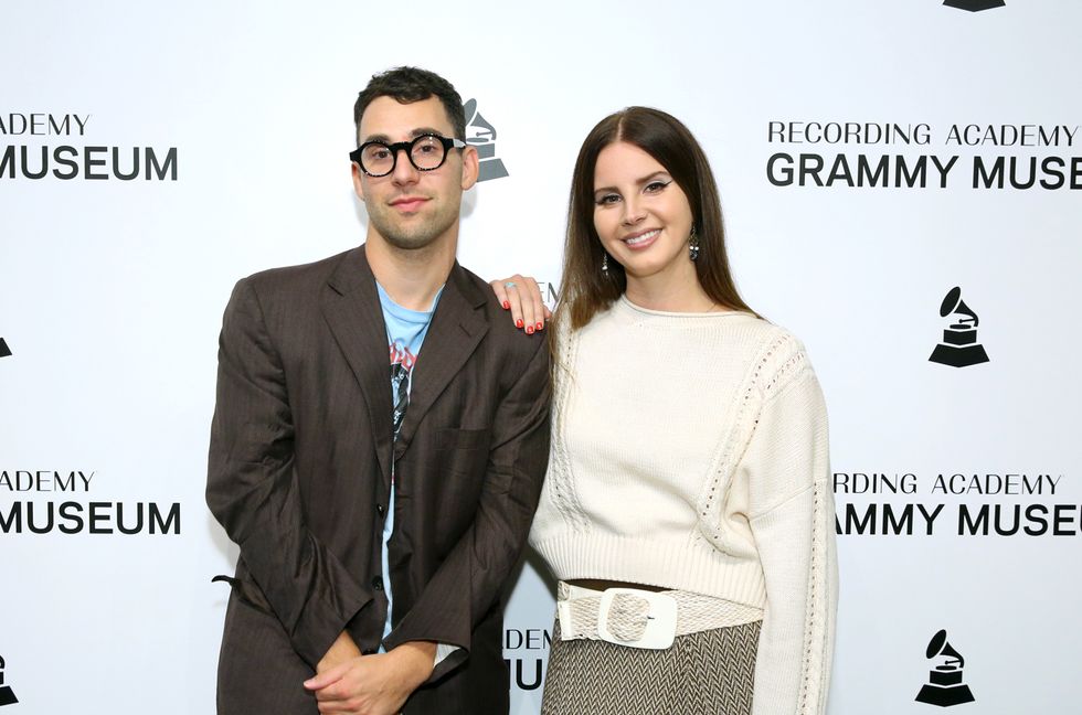 Jack Antonoff and Lana Del Rey attend The Drop: Lana Del Rey at the GRAMMY Museum on Oct. 13, 2019 in Los Angeles.