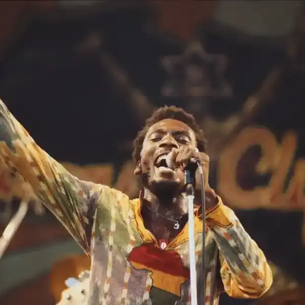 Jamaican reggae musician Jimmy Cliff performing at the Capital Radio Jazz Festival at Knebworth House, Hertfordshire, 17th July 1982.