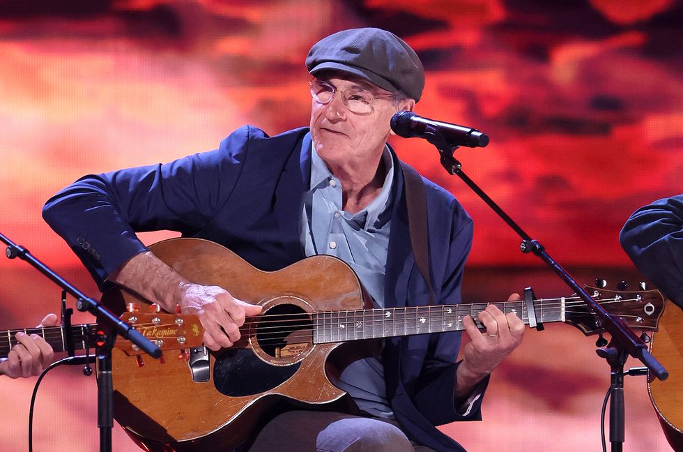 James Taylor performs onstage during the 2024 Rock & Roll Hall of Fame Induction Ceremony streaming on Disney+ at Rocket Mortgage Fieldhouse on Oct. 19, 2024 in Cleveland, Ohio.