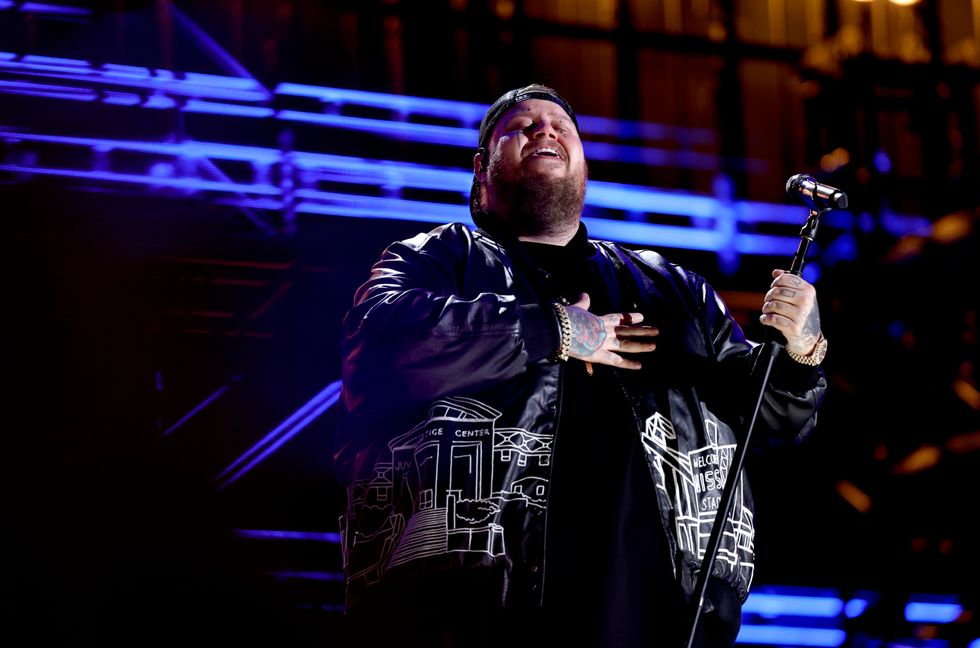 Jelly Roll performs onstage during the 2024 CMA Music Festival at Nissan Stadium on June 8, 2024 in Nashville, Tennessee.