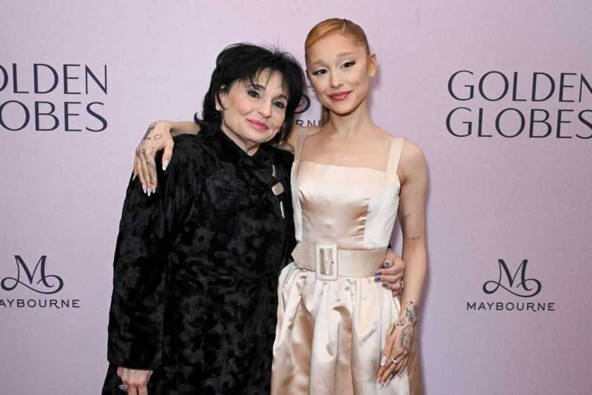 Joan Grande, Ariana Grande at Golden Globes First-Time Nominee Luncheon at Maybourne Beverly Hills on December 17, 2024 in Los Angeles, California.