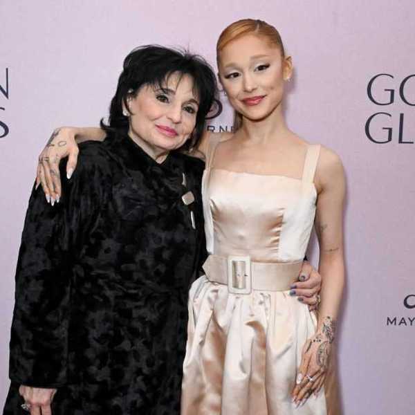 Joan Grande, Ariana Grande at Golden Globes First-Time Nominee Luncheon at Maybourne Beverly Hills on December 17, 2024 in Los Angeles, California.