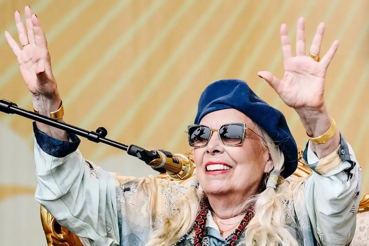 Joni Mitchell at the 2022 Newport Folk Festival