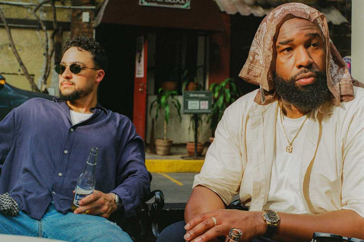 Jordan Evans (left) and Matthew Burnett photographed by Devante Browne in Makati, Philippines in 2026