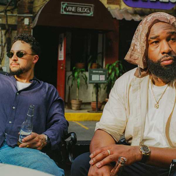 Jordan Evans (left) and Matthew Burnett photographed by Devante Browne in Makati, Philippines in 2026
