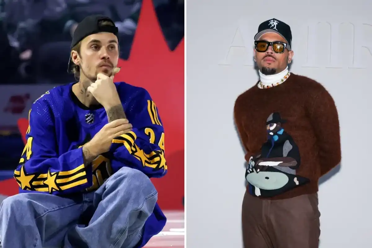 Justin Bieber and Chris Brown