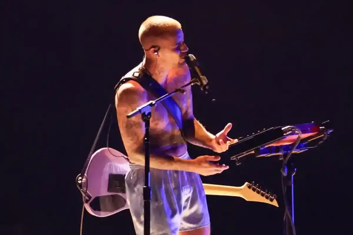 Justin Bieber performs on stage at the 68th GRAMMY Awards held at the Crypto.com Arena on Feb. 1, 2026, in Los Angeles.