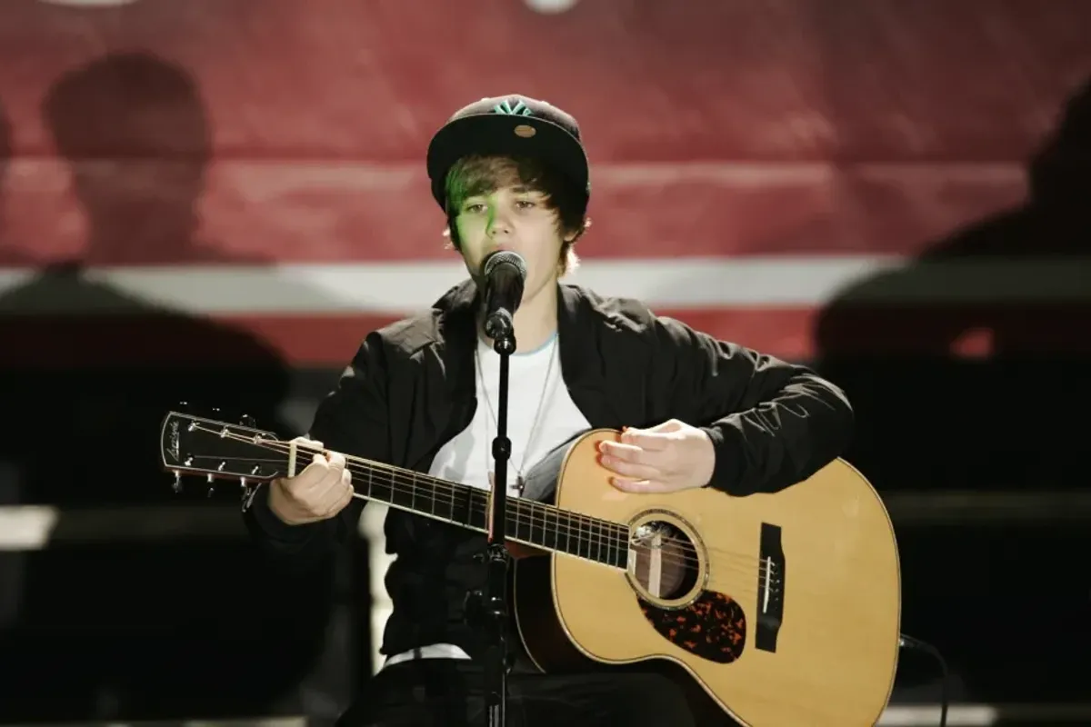 Justin Bieber photographed in 2009.