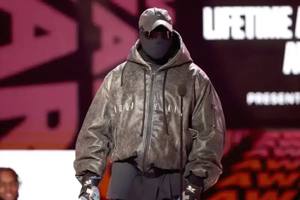 Kanye West at the 2022 BET Awards held at the Microsoft Theater on June 26, 2022 in Los Angeles, California.