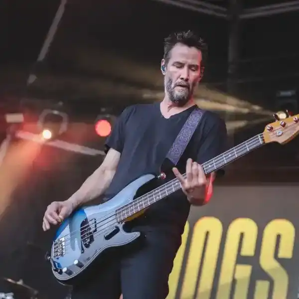 Keanu Reeves of Dogstar performs in concert during Primavera Sound Festival on May 31, 2024 in Barcelona, Spain.