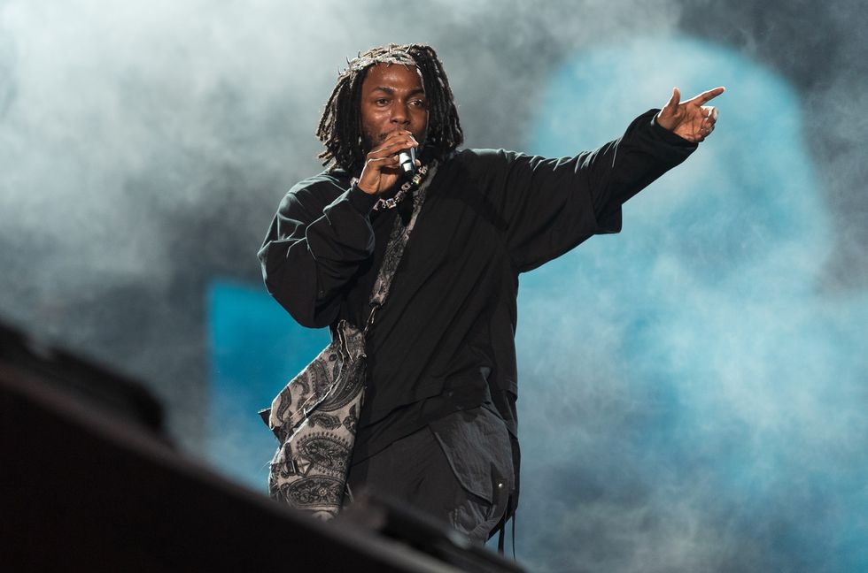 Kendrick Lamar performs onstage during day three of Rolling Loud Miami 2022 at Hard Rock Stadium on July 24, 2022 in Miami Gardens.