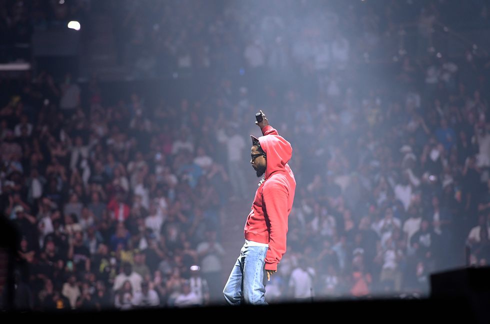 Kendrick Lamar performs onstage during The Pop Out – Ken & Friends Presented by pgLang and Free Lunch at The Kia Forum on June 19, 2024, in Inglewood, Calif.