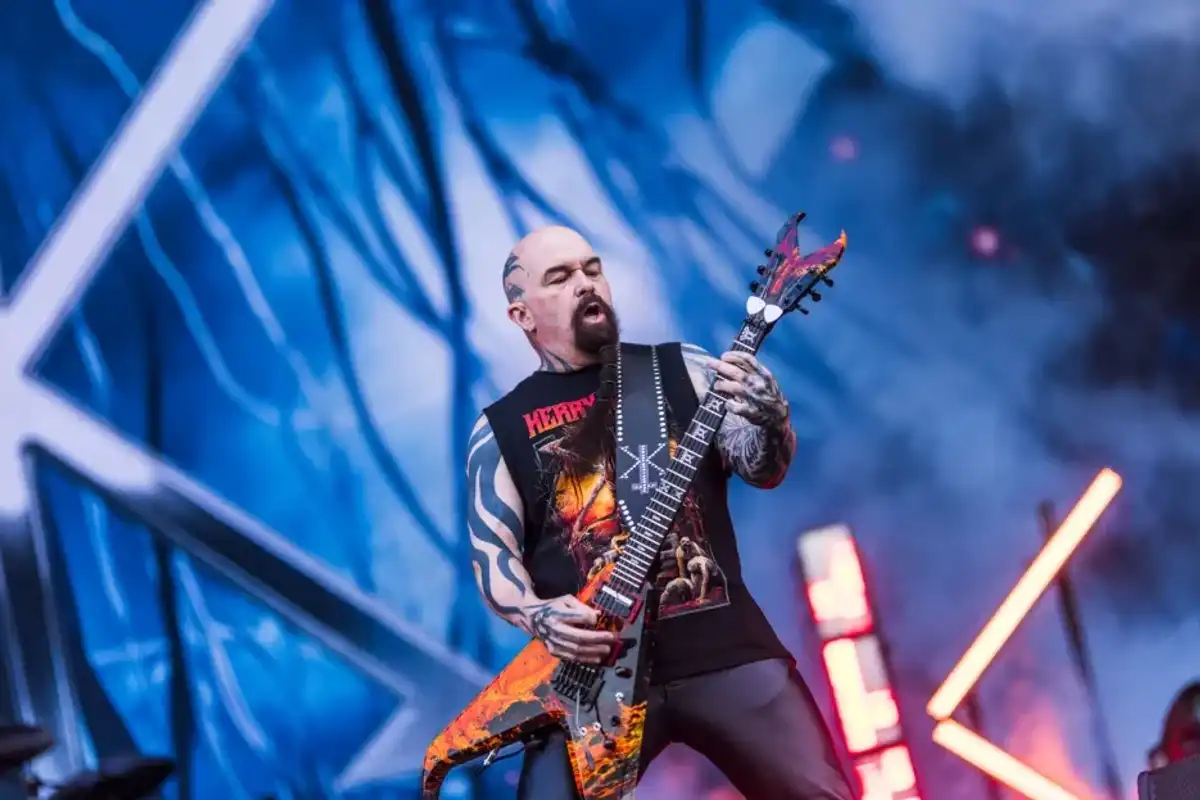 Kerry King from the former band Slayer with his solo project performs live on stage at the annual Rock Am Ring festival at Nuerburgring on June 07, 2024 in Nuerburg, Germany.