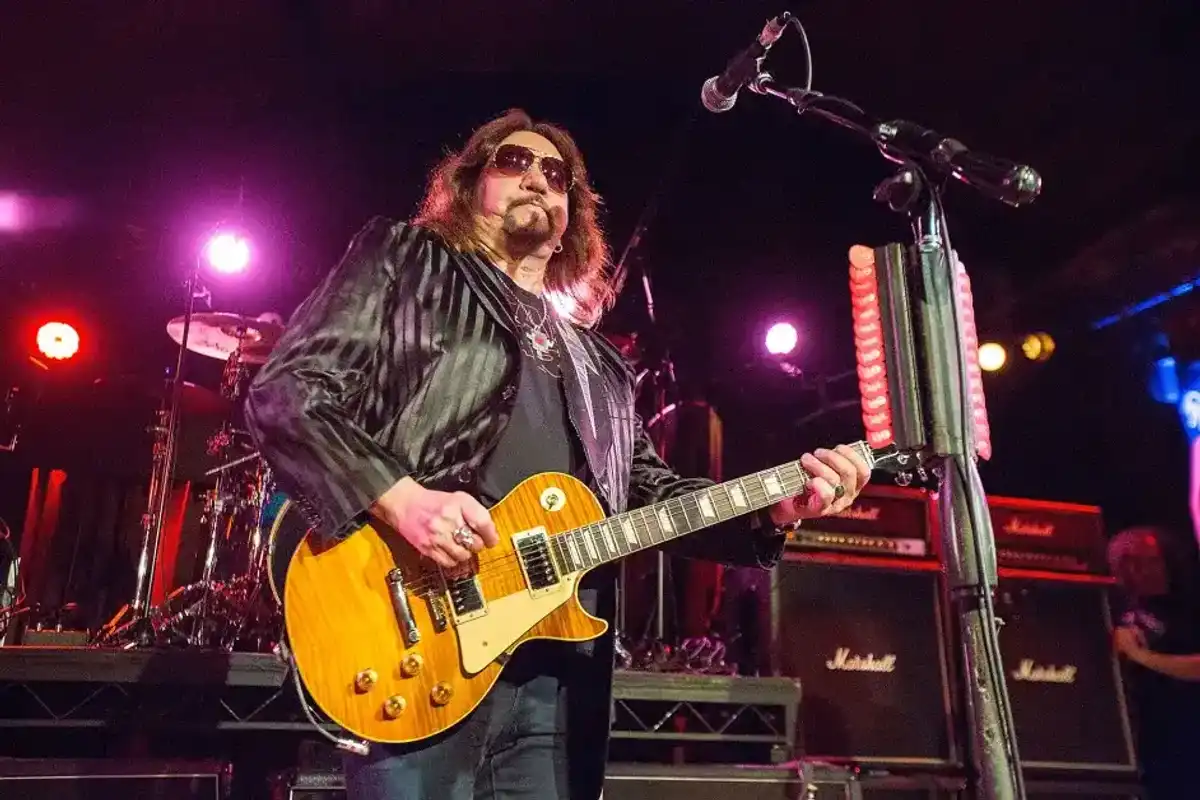 KISS founding guitarist Ace Frehley performs on stage at Belly Up Tavern on Jan. 30, 2017, in Solana Beach, Calif.