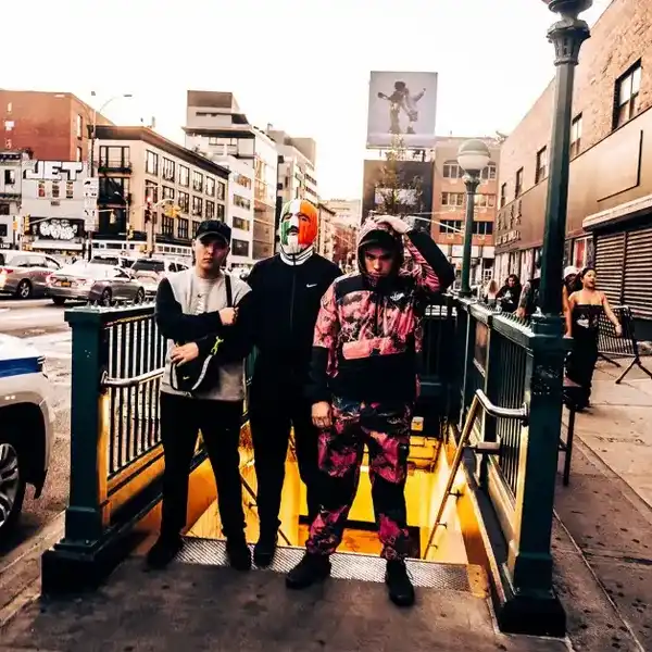 Kneecap poses outside Bowery Ballroom on Oct. 5, 2023 in New York.