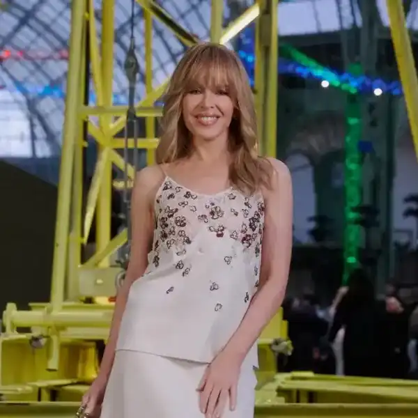 Kylie Minogue attends the Chanel Womenswear Fall/Winter 2026-2027 show as part of Paris Fashion Week on March 09, 2026.