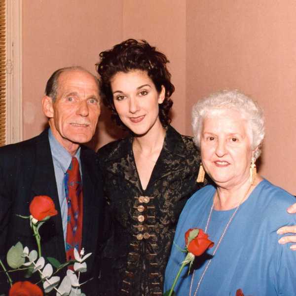 L-R: Adhemar Dion, Celine Dion, Thérèse Tanguay-Dion