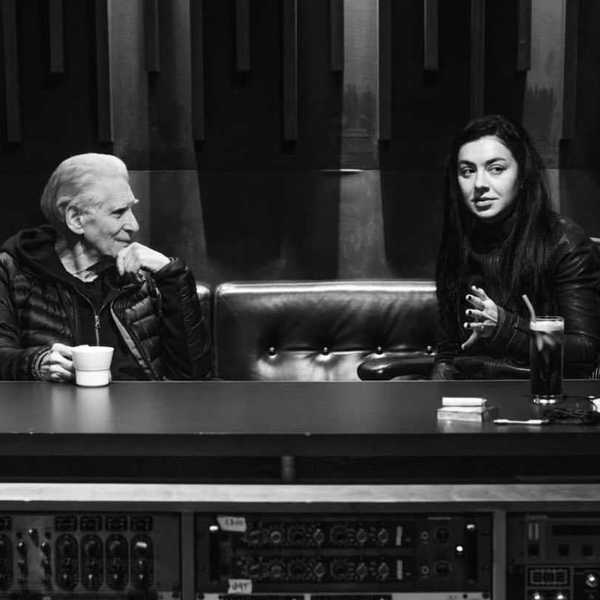 L-R: David Cronenberg and Charli xcx