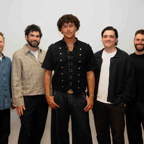 L-R: Mike Wise, Nate Ferraro, Ethan Young (artist), Cole Lanni, Mat Fruitman