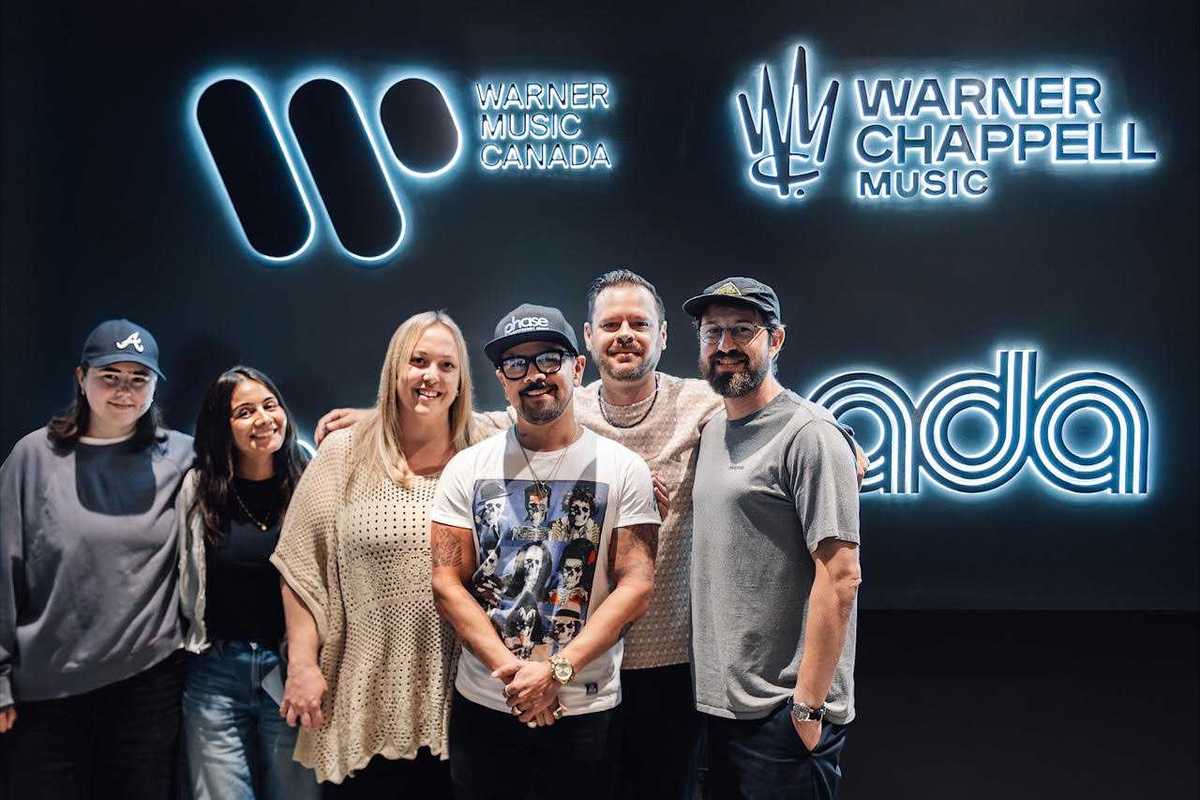 L-R: Riley Graff (Partner Manager, Streaming, WMC), Karly Mohamid (Partner Manager, Streaming, WMC), Madelaine Napoleone (Co-GM, WMC), Jeff Ojeda (Founder, Phase Entertainment Group), Jordan Howard (Manager, ADA Canada), Chris Joynt (Manager, ADA Canada)