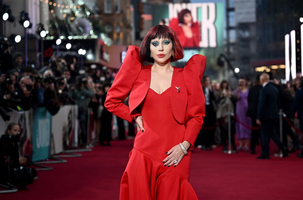 Lady Gaga attends the UK Premiere of "Joker Folie à Deux" at the Cineworld Leicester Square on September 25, 2024 in London.