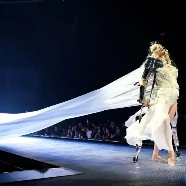 Lady Gaga performs during the kick off of The MAYHEM Ball tour at T-Mobile Arena on July 16, 2025 in Las Vegas, Nevada.
