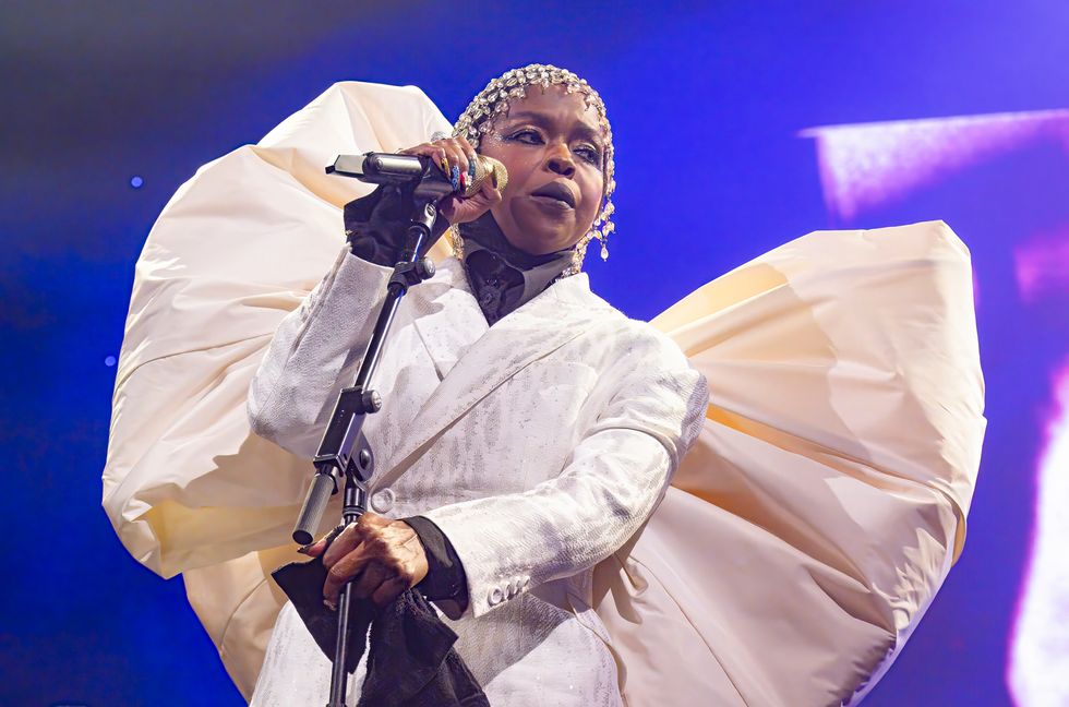 Lauryn Hill performs with The Fugees at Barclays Center on Oct. 19, 2023 in New York City.