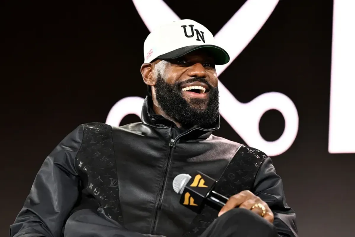 Lebron James speaks onstage during Fanatics Fest NYC 2025 at Javits Center on June 21, 2025 in New York City.