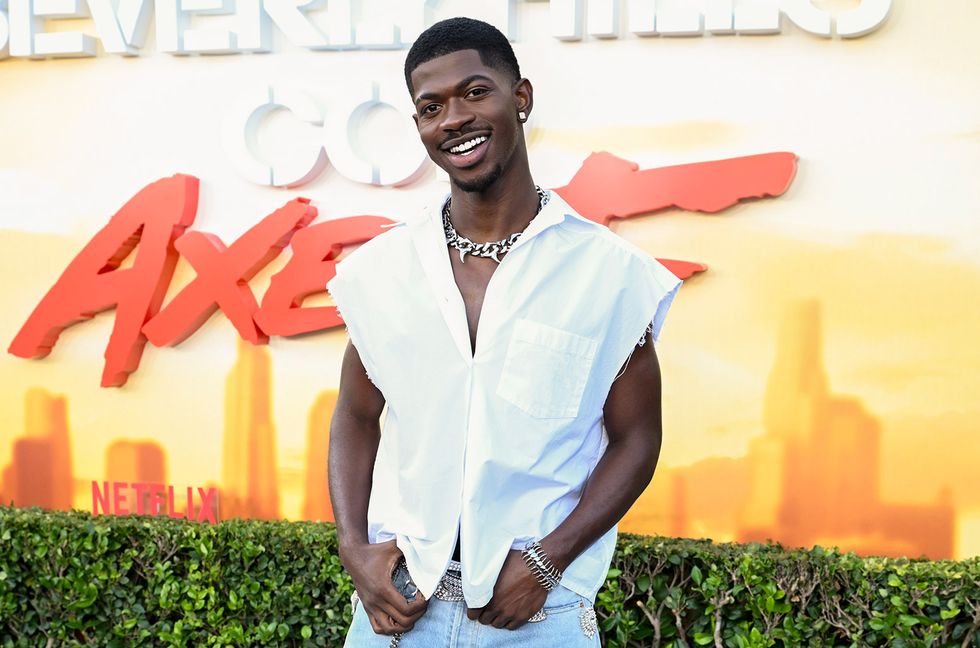 Lil Nas X at the "Beverly Hills Cop: Axel F" World Premiere held at The Wallis Annenberg Center for the Performing on June 20, 2024 in Beverly Hills, California