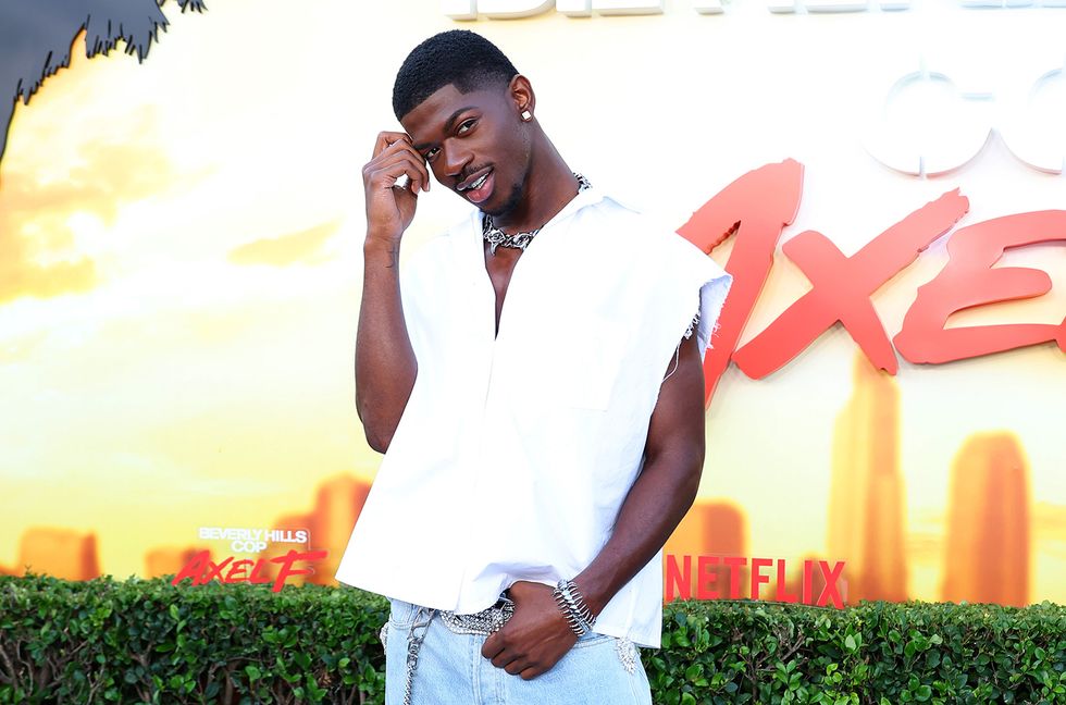 Lil Nas X attends Los Angeles premiere of Netflix's "Beverly Hills Cop: Axel F" at Wallis Annenberg Center for the Performing Arts on June 20, 2024 in Beverly Hills, California.