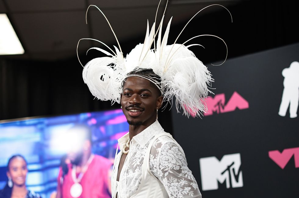 Lil Nas X poses in the press room at the 2023 MTV Video Music Awards at Prudential Center on Sept. 12, 2023 in Newark, New Jersey.