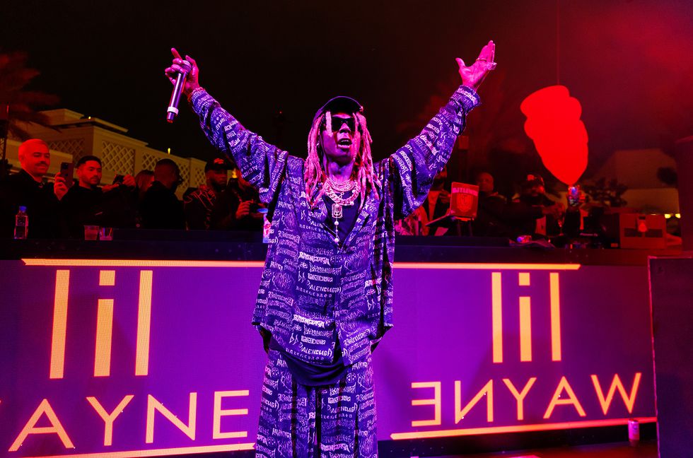 Lil Wayne at Shaq's Fun House 2024 held at XS at Wynn Las Vegas on Feb. 9, 2024 in Las Vegas, Nevada.