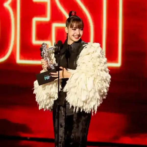 LISA accepts "Best Pop" Award for “Dream feat. Kentaro Sakaguchi” onstage during the 2026 MTV Video Music Awards (VMAs) at Peacock Theater on September 27, 2026 in Los Angeles, California.