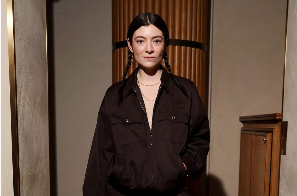 Lorde attends the after show of the Miu Miu Womenswear Fall/Winter 2024-2025 show as part of Paris Fashion Week on March 5, 2024 in Paris, France.