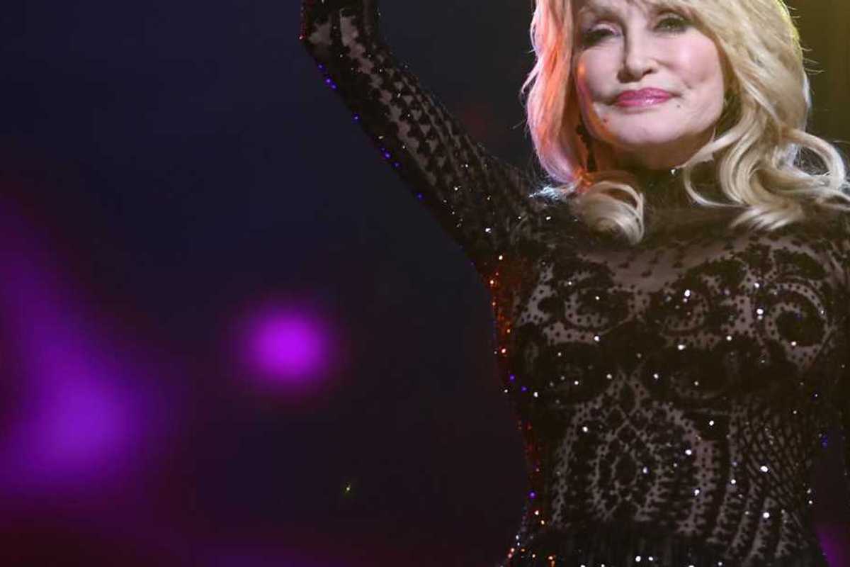 LOS ANGELES, CA - FEBRUARY 08: Dolly Parton performs onstage during MusiCares Person of the Year honoring Dolly Parton at Los Angeles Convention Center on February 8, 2019 in Los Angeles, California.