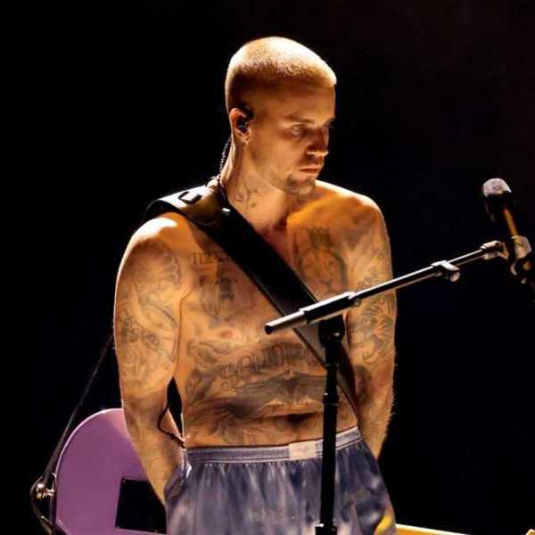 LOS ANGELES, CALIFORNIA - FEBRUARY 01: Justin Bieber performs onstage during the 68th GRAMMY Awards at Crypto.com Arena on February 01, 2026 in Los Angeles, California.