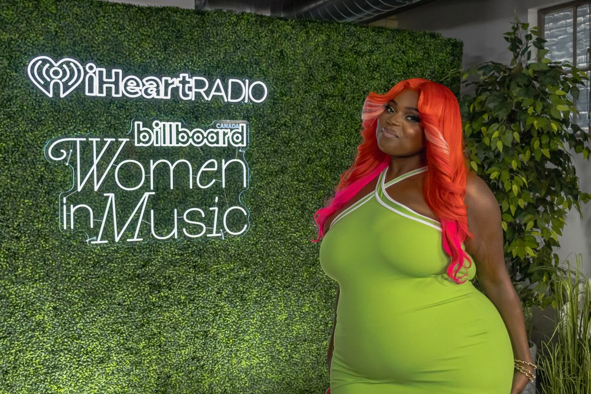 LU KALA at a Billboard Canada Women in Music session with iHeartRadio Canada on July 4, 2024