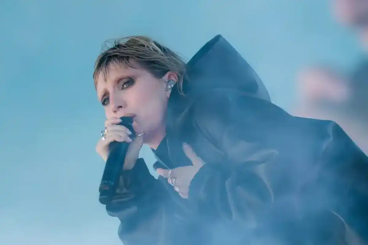 Lykke Li performs at the Outdoor Theatre during the 2026 Coachella Valley Music and Arts Festival at Empire Polo Club on April 10, 2026 in Indio, California.