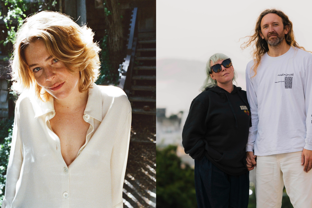 Maggie Rogers, left, and Sylvan Esso, right