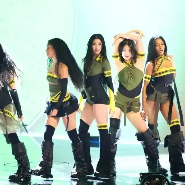 Manon Bannerman, Sophia Laforteza, Yoonchae Jeong and Lara Raj of KATSEYE perform onstage at the 68th GRAMMY Awards held at the Crypto.com Arena on February 01, 2026 in Los Angeles, California.