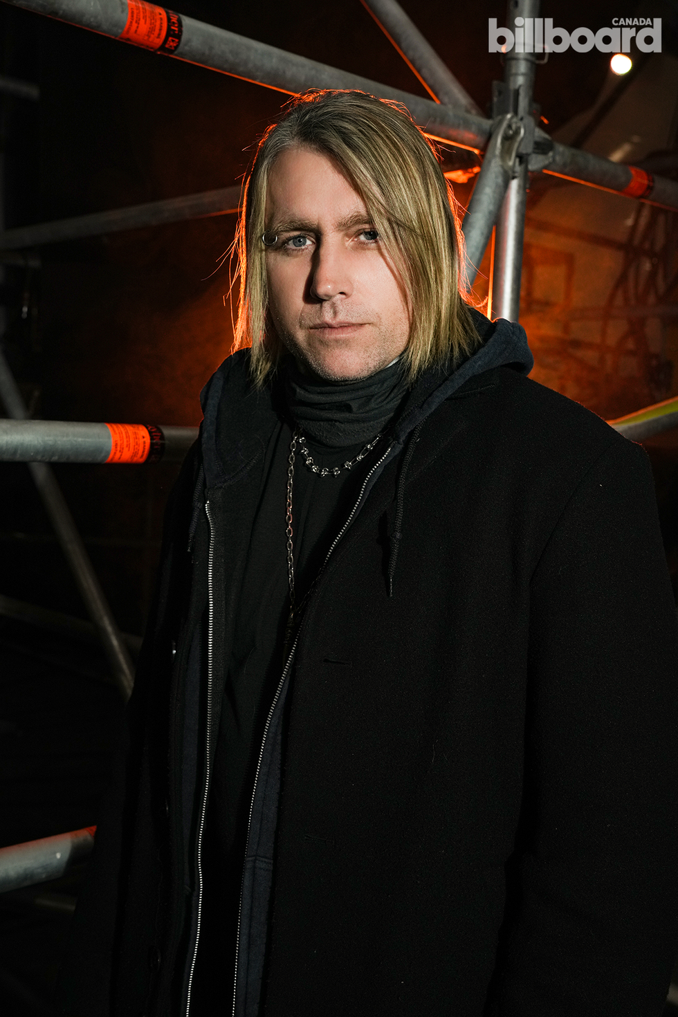 Matt Walst of Three Days Grace photographed by Sanjay Parikh in Budapest, Hungary, on Nov. 12, 2025.