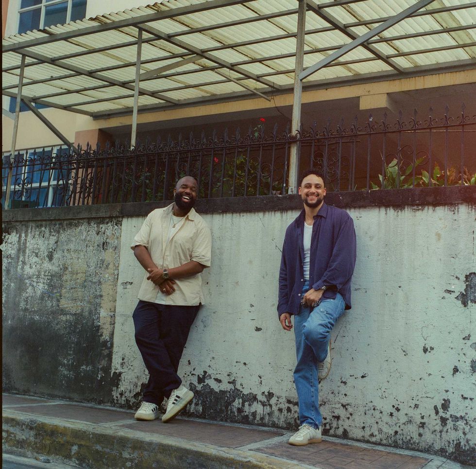 Matthew Burnett (left) and Jordan Evans photographed in Makati, Philippines in 2026.